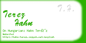 terez hahn business card